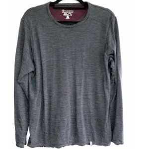 CLOUDVEIL Men's Long Sleeve Shirt Charcoal Grey size Medium